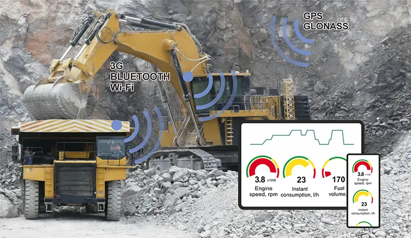 Мониторинг техники в добывающей отрасли